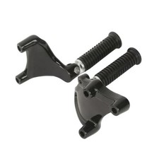Rear Passenger Footpegs Foot Rests Pedal Mount Kit Compatible with Harley