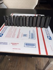 Snap-on Tools 12 Piece 12 Drive 6-point Metric Deep Impact Sockets 1 Proto Snap-on Tools 12 Piece 12 Drive 6-point Metric Deep Impact Sockets 1 Proto