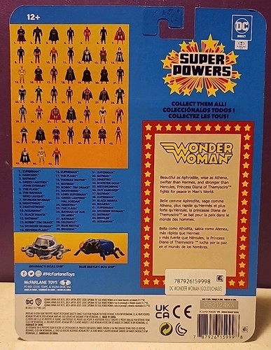 DC Super Powers Wonder Woman Gold 40th Anniversary Wave 9 McFarlane Toys 2024 - Picture 2 of 2