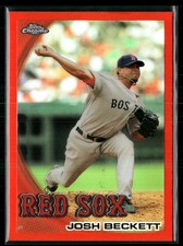 2010 Topps Chrome #67 Josh Beckett Orange Refractors