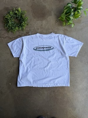 Vintage 90s Patagonia Logo T-shirt Size XL Organic Cotton Made In