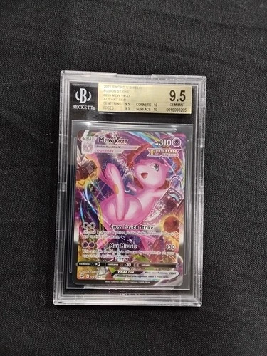 BGS 9.5 Mew VMAX (Alternate Art Secret) 269/264 Swsh08: Fusion Strike Holo