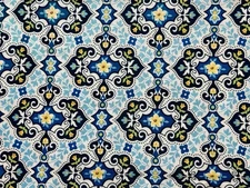 VINTAGE Pretty Blue Flowers by Michael Miller - 1 YD x 44”