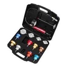 14PCS Radiator Pressure Tester Tool Kit with Aluminium Pump and Black Case