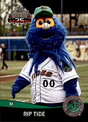 2017 Norfolk Tides Choice #41 Mascot Rip Tide - NM Baseball Card
