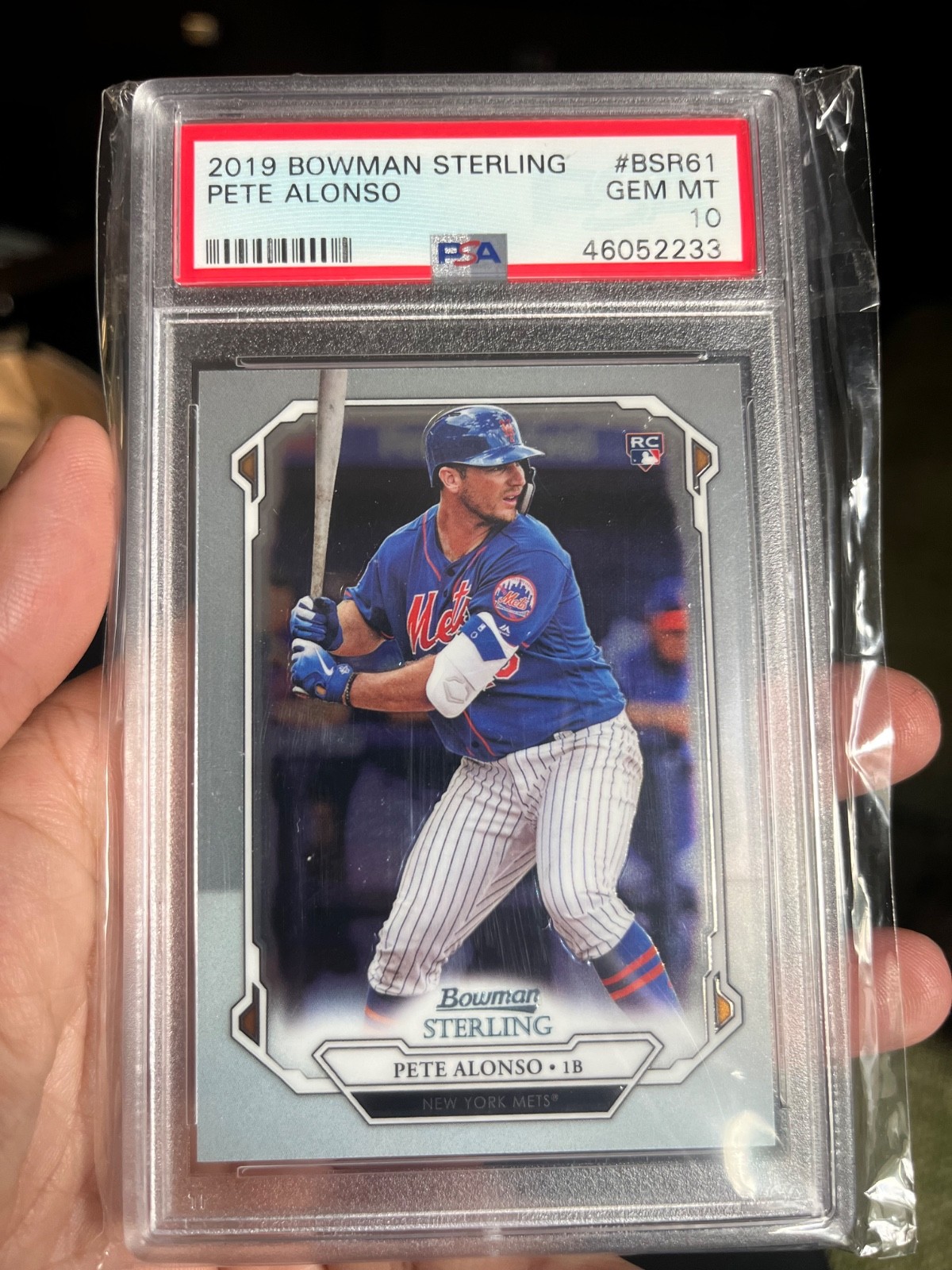 2019 Bowman Sterling #BSR61 Pete Alonso PSA 10 RC Rookie