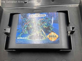 Sega Genesis Teenage Mutant Ninja Turtles The Hyperstone Heist Video Game w/Box
