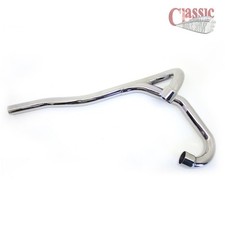 Triumph TR6 Chrome Exhaust pipes, Siamese, High Level, Duplex Frame,1960 on