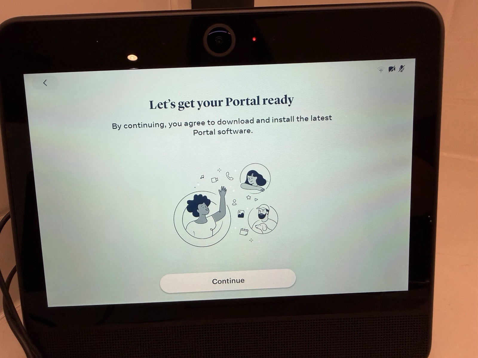 Facebook Portal 10” Smart Video Calling Display B81A0A1BUS Tested Reset Works