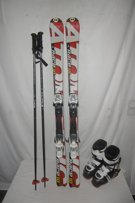 ATOMIC '' RACE 10 '' TOP JUNIOR ALLROUND CARVER SKI 130 CM + SKISCHUHE GR:38 SET