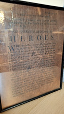 Parchment Call up poster 1777 King George 3rd Framed American revolution Antique