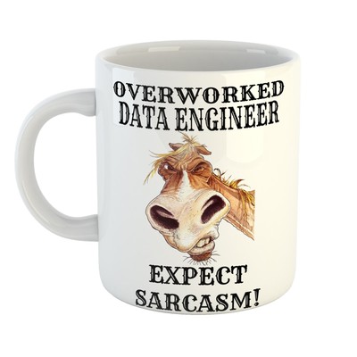 Fab Brew Geschenk - ÜBERARBEITETER DATENINGENIEUR ERWARTEN SARKASM Becher - Premium - UK-Bestand