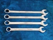 Vtg Craftsman 4pc Large Sae Combination Wrenches 1-18 1-116 1 78 V-vv.