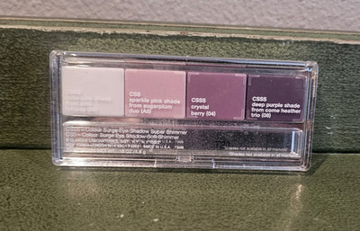 Clinique Colour Surge Eye Shadow Super Shimmer Soft Pink Sparkle Crystal Purple