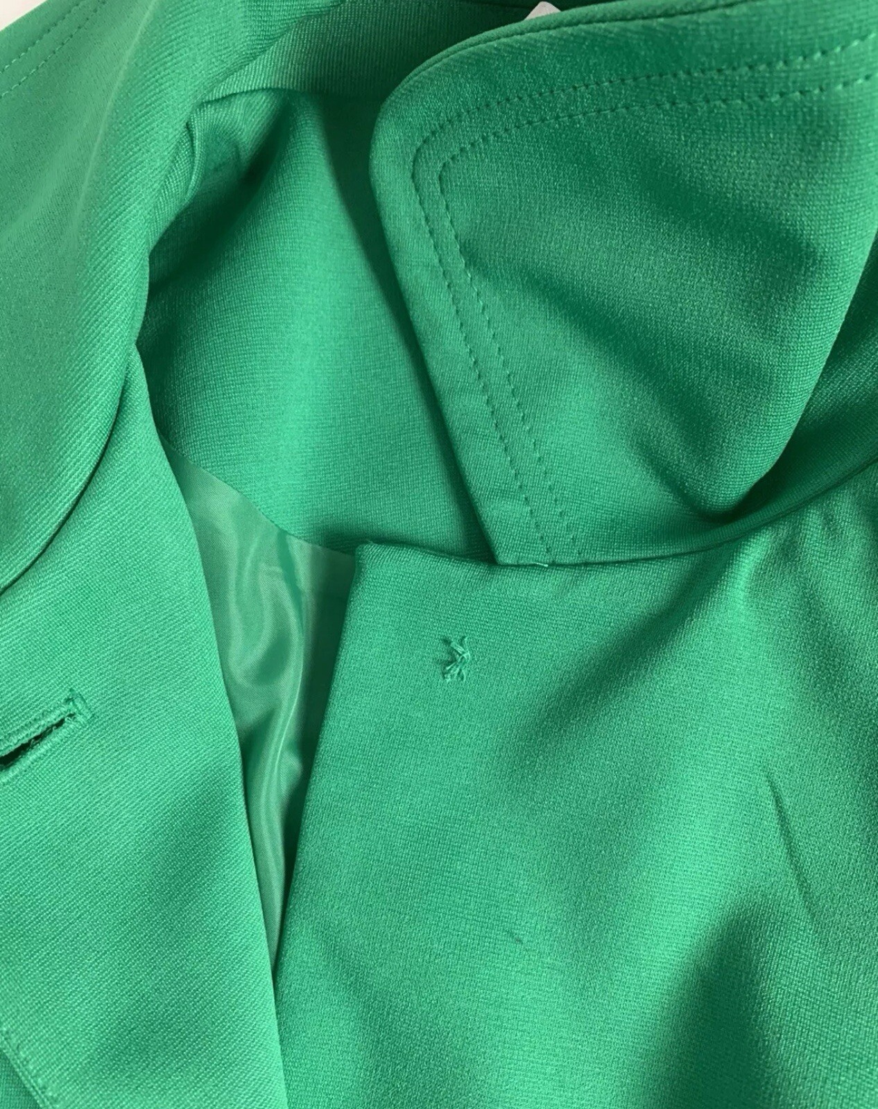 Worthington Size 24 Jacket Blazer Green Classic Single Breasted Long Sleeve US2X