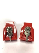 Lot Of 2 Jendyk Diecast Aluminum Glad Hand Lock, 4 Keys Keyed Alike Heavy Duty