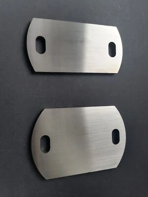 Ankerplatte Edelstahl geschliffen Korn 240 Kopfplatte Fußplatte Zuschnitte V2A