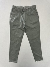 Suitsupply Pants 48 32 Men's Linen Cotton Blend Green Slim