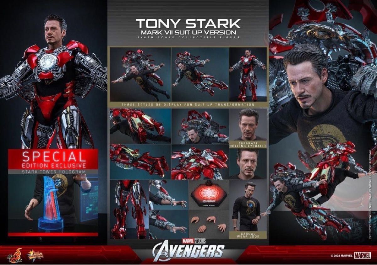 HOT TOYS アベンジャーズ　アイアンマン・マーク７　SPECIAL ED Hot Toys MMS718B The Avengers 1/6 Tony Stark Mark VII Suit up