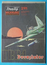 Mały Modelarz 2/1991 - American torpedo bomber Douglas TBD Devastator
