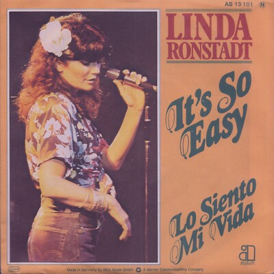 LINDA RONSTADT: set of 4 German 7''s: It's So Easy / Hurt So Bad +2 (all PROMOS)