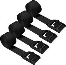 Premium Cam  Buckle Lashing Straps 1   6.5  ft, 700  lb HD Tie  Down 4  Pc Set