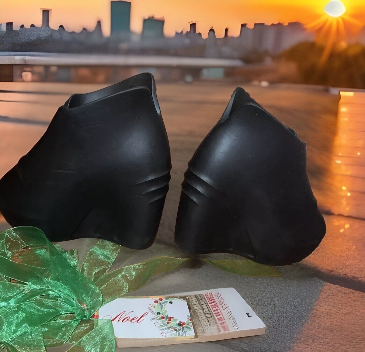GIVENCHY ◆ MONUMENTAL MALLOW WEDGE SHOES NEW Givenchy Monumental Mallow Wedge Platform Rubber Shoes