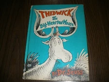 Classic Seuss Thidwick the Big-Hearted Moose by Seuss 1948 Hardcover BOOK CLUB