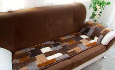 Sesselschoner/Couchschoner 1 Stück "Patchwork" 50x200 cm 100% Wolle