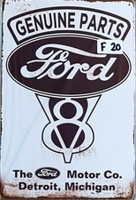 Ford V8 Retro Vintage Metal Bar Shed & Man Cave Sign AU Seller