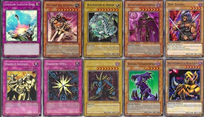 Yu-Gi-Oh! Oldschool Konvolut (10x)   Blauäugiger W. Drache + Tri-Horned Dragon