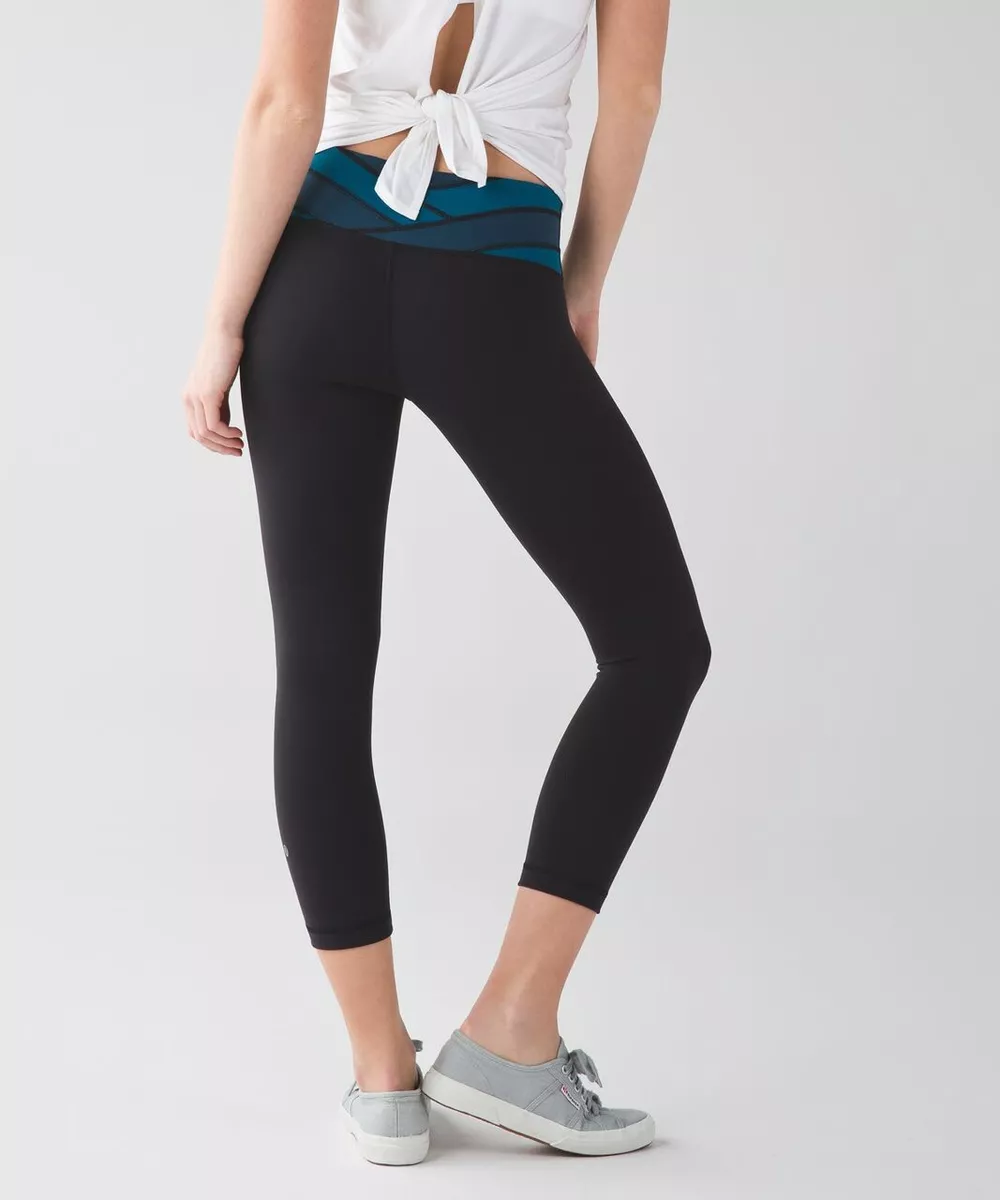 Lululemon Wunder Under Crop Legging Black Size 4