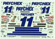Slixx 1382 #11 Paychex 1999-Brett Bodine Nascar decal