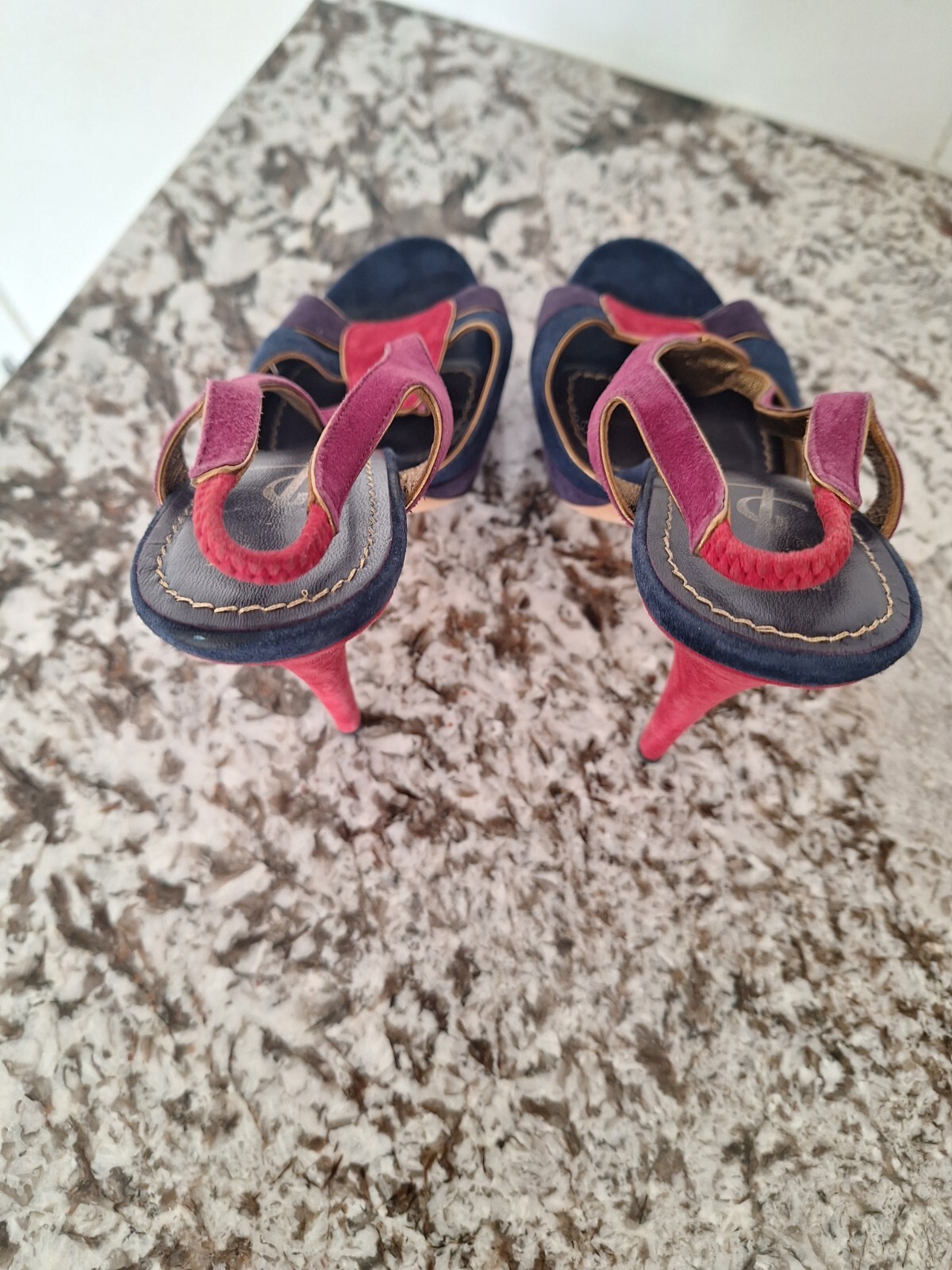 Sandalo multicolore con cinturini Yves Saint Laurent taglia 40