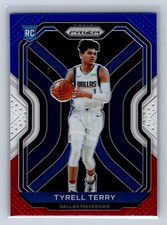 2020-21 Panini Prizm #259 Tyrell Terry Red, White and Blue Mavericks Rookie