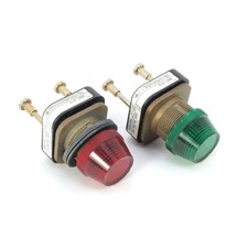  Set of 2x Allen Bradley 800T-P16 Ser T Pilot Light 120V 50/60Hz 40171-002-01