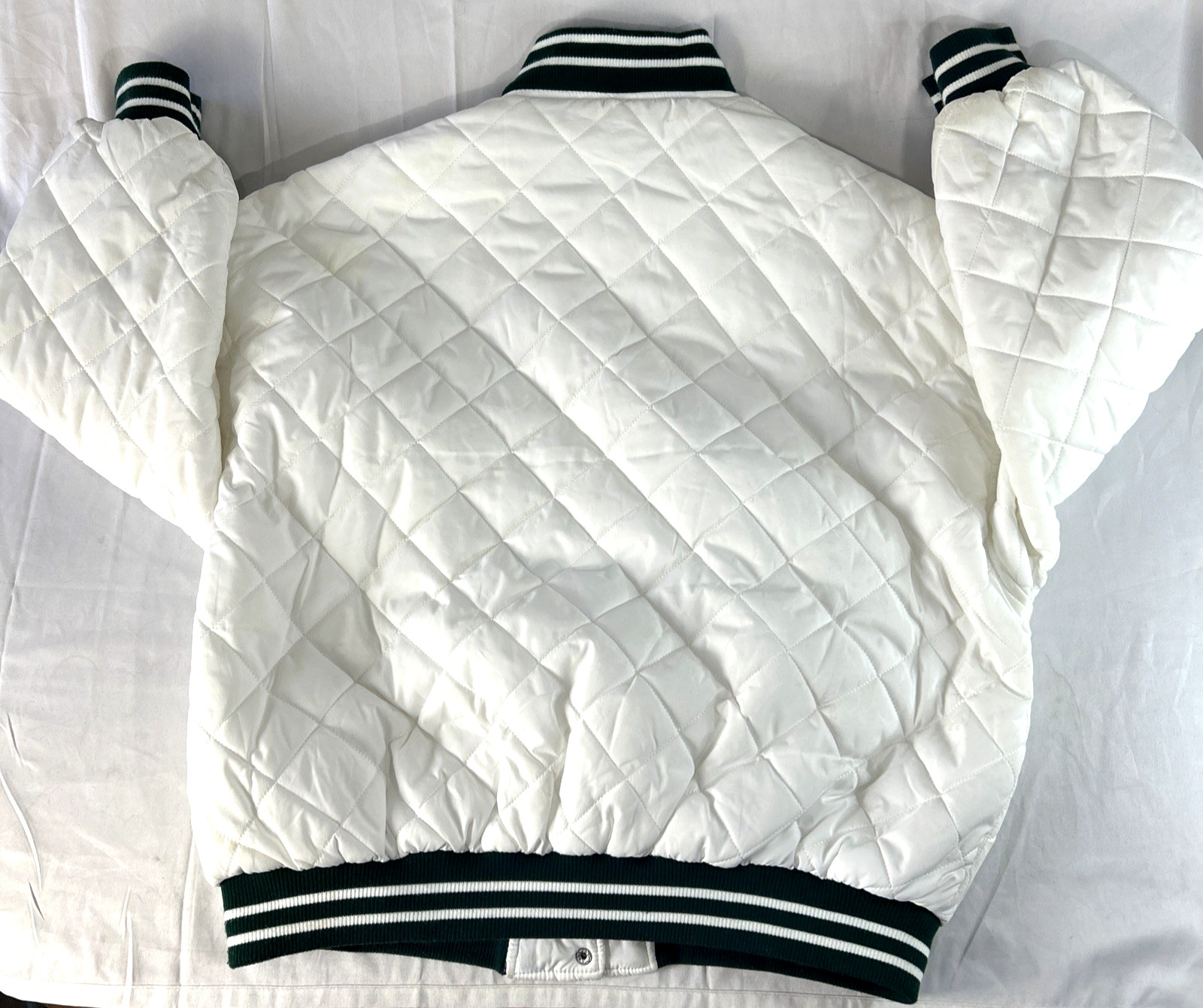 MISSGUIDED Bomber Varsity Jacket Embroidered Quil… - image 13