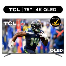 Tcl 75” Class Q Class 4k Qled Hdr Smart Tv Remote With Google Tv, 75q750g