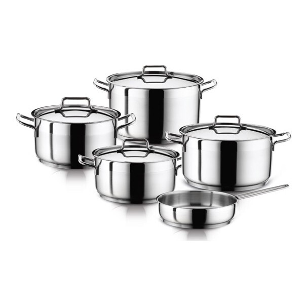 Topfset 5-Tlg. Kochgeschirr Edelstahl Topf TöPfe Induktion Fleischtopf-image