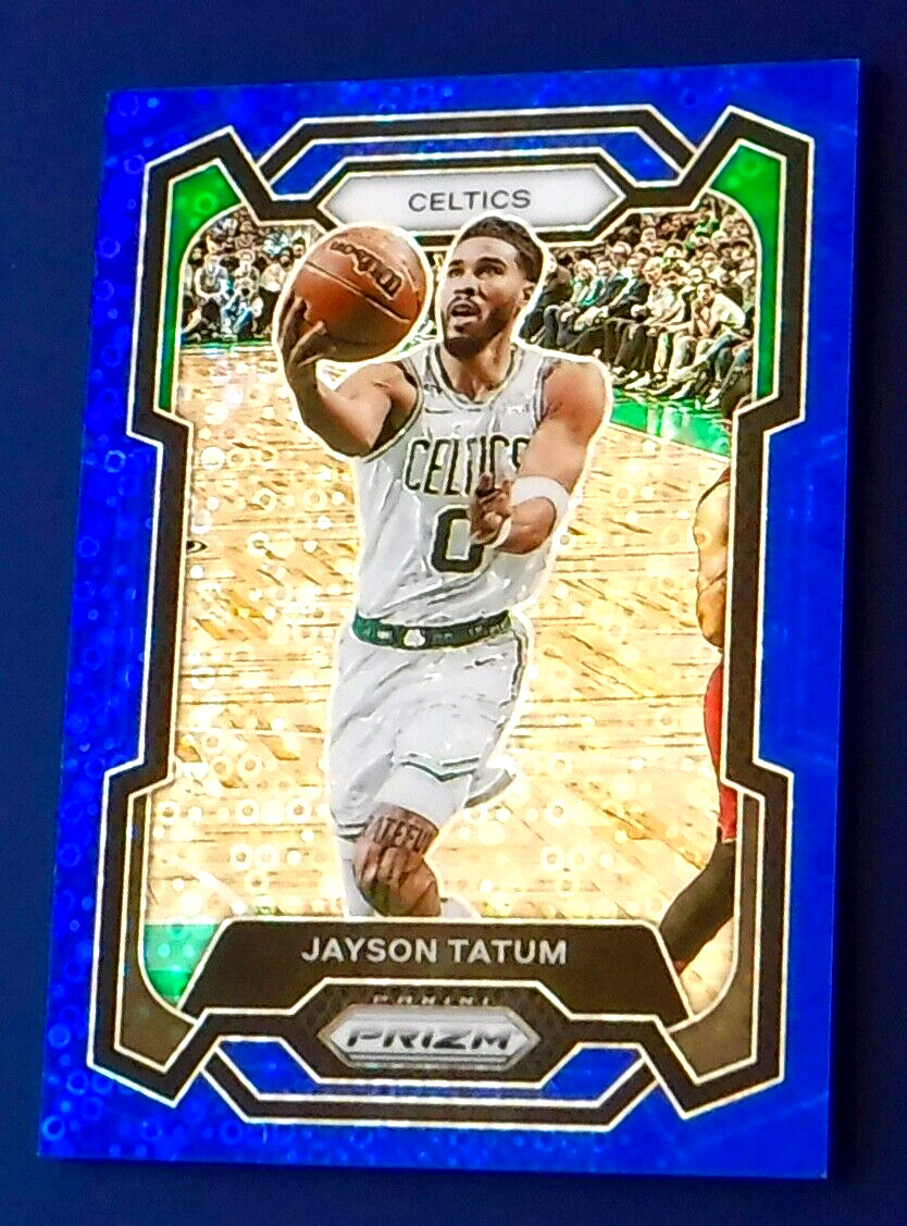 2023 Jayson Tatum Panini Prizm Blue Disco 80/150 #2 Boston Celtics NBA Champs