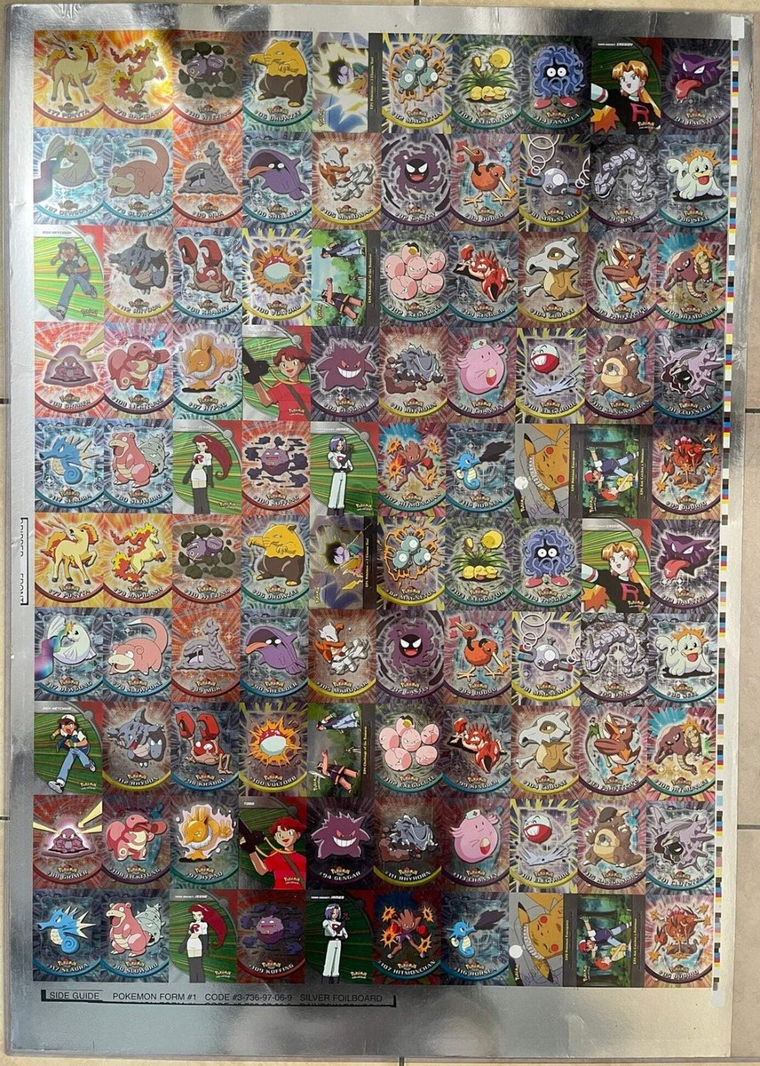 Topps 2000 Pokémon TV Series 2 Silver Foil 50/50 Complete Set