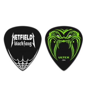 Dunlop Hetfields schwarze Fang-Plektren PH112 x 6 jeder Stärke oder zwei jeder Stärke