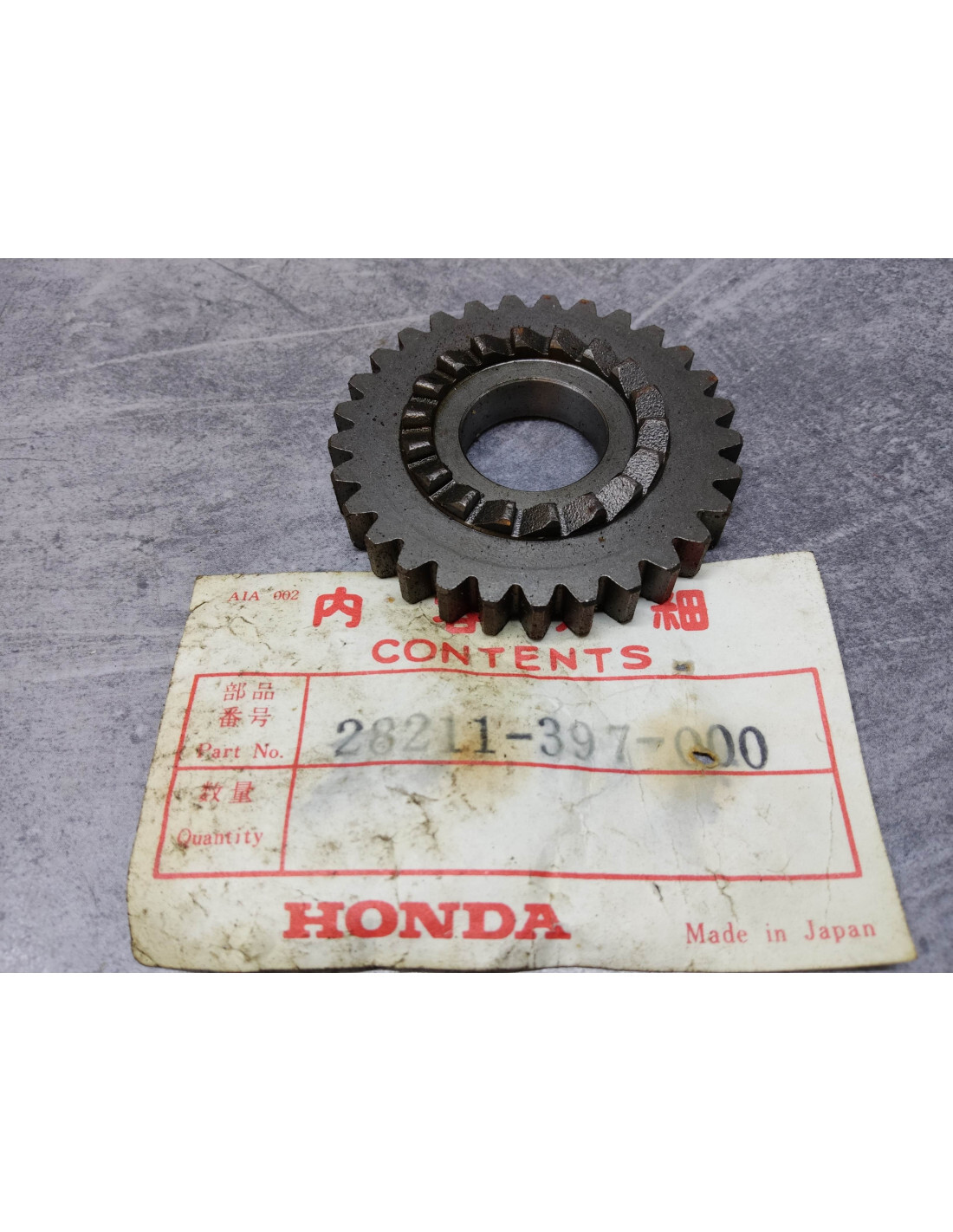 Pinion de starter XL125 Honda usiné haute précision pour transmission de kick