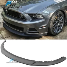 Fit 13-14 Mustang V6 V8 Injection PP Unpainted Black Front Bumper Lip Spoiler