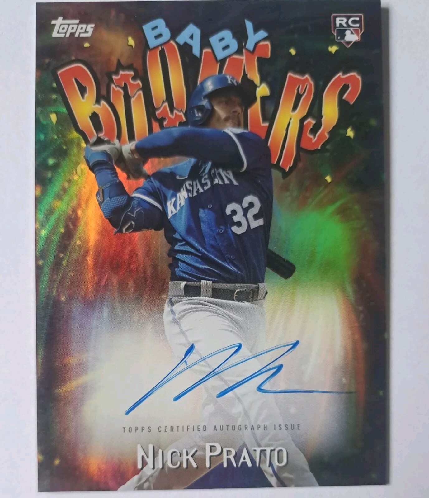2023 Topps Archives 1998 Baby Boomers Blue Foil Auto Nick Pratto #98BB-NP #/25
