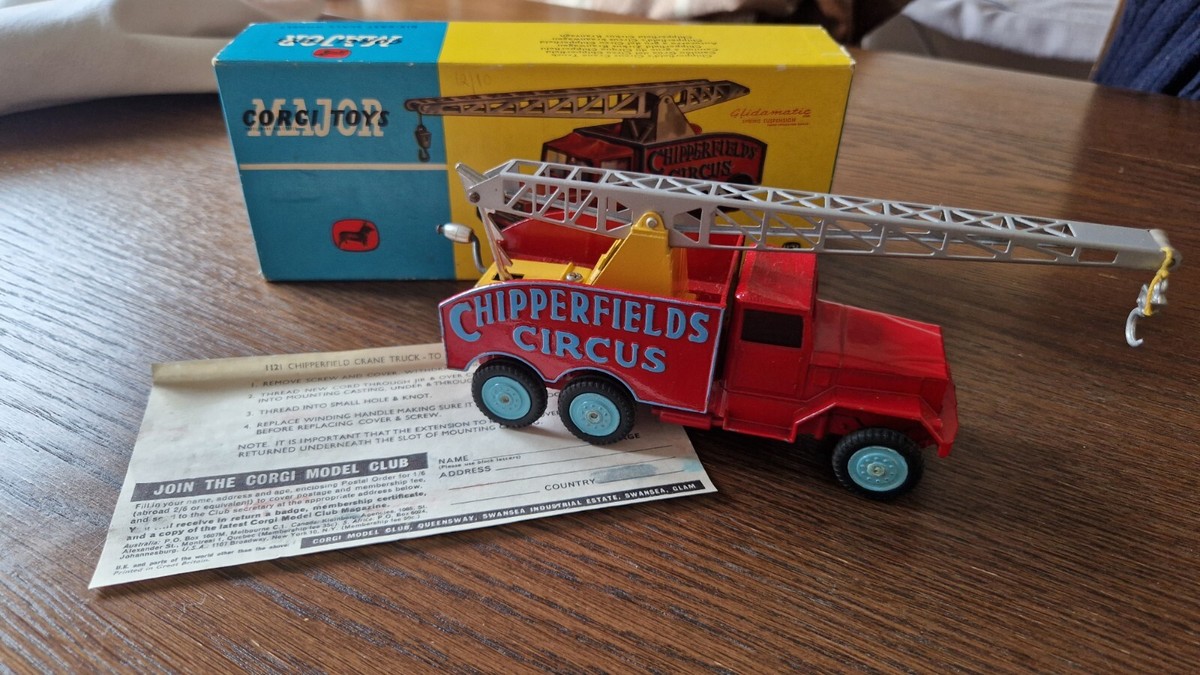 Corgi Major Toys Chipperfields Circus Wheeled Crane Truck No