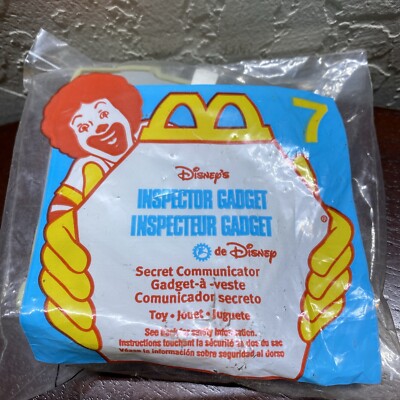 1999 McDonalds Happy Meal Toy Disney Inspector Gadget #7 Secret Communicator NIB