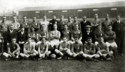Football Pic Circa 1913 Everton Team Group Old Photo