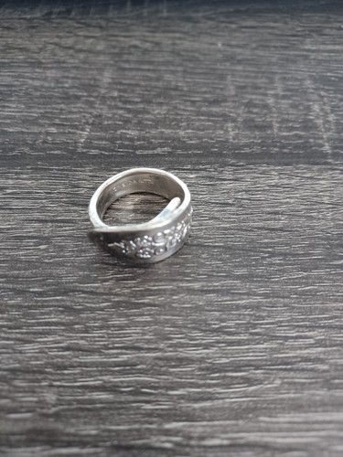 Silver vintage Oneida Ltd wrap custom finger made Spoon Ring