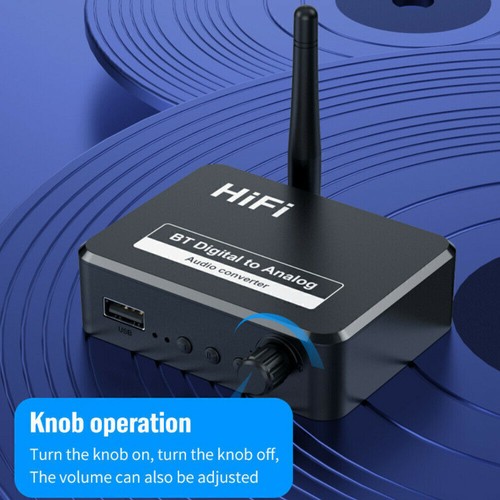Récepteur Hi-Fi Bluetooth 5.1 DAC Spdif Optique à 3.5MM AUX 2 RCA Amplificateur - Photo 4/9
